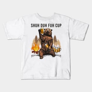 Drinking Bear Kids T-Shirt